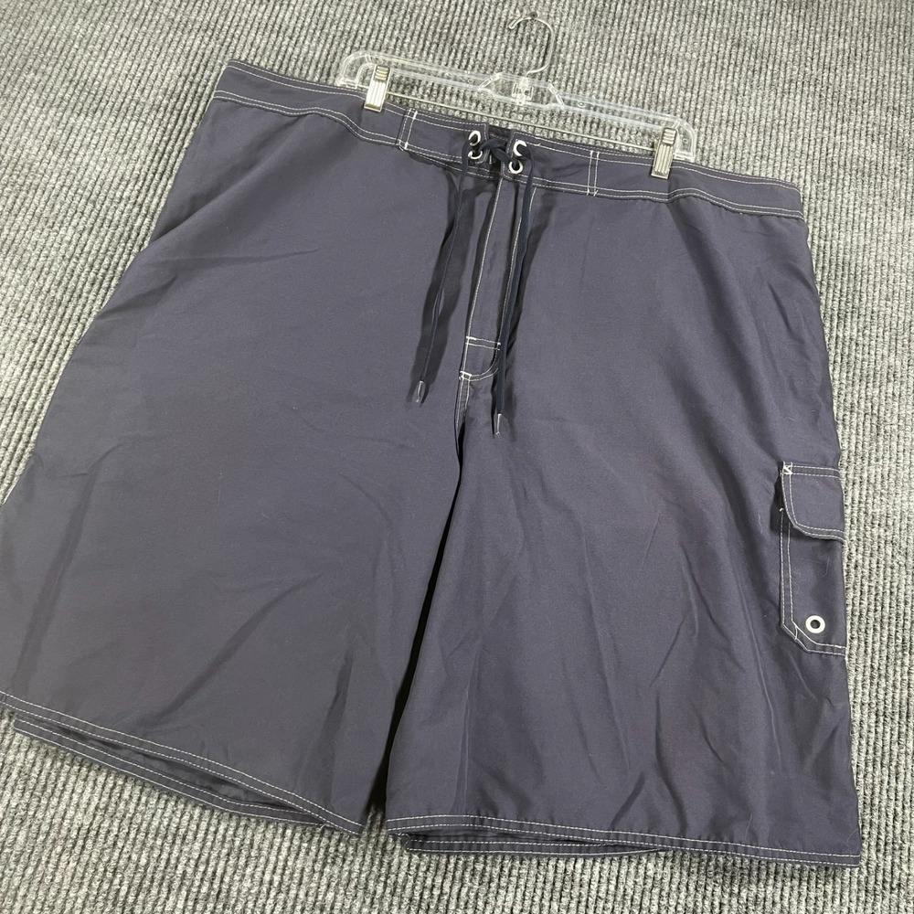 AFTCO Swim‎ Board Shorts Mens Size 44 Blue Pool Beach Ocean USA Made Vacation